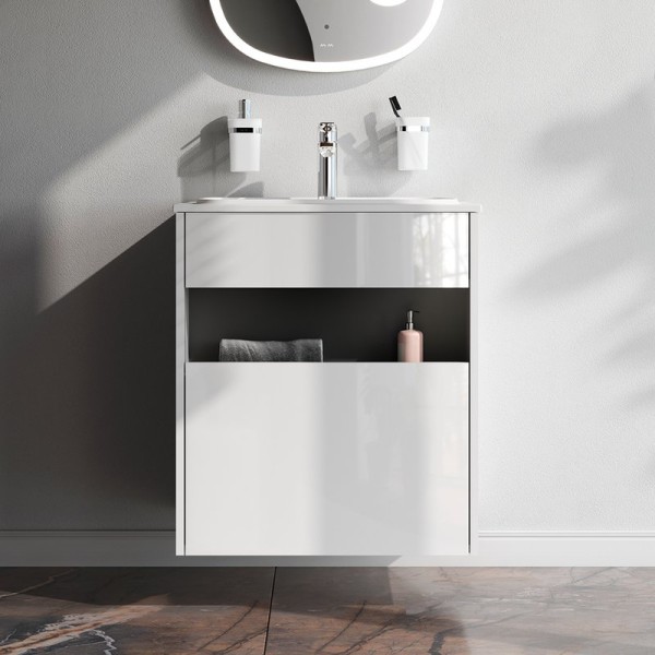 Тумба под раковину без столешницы AM.PM Func 60 белый глянец