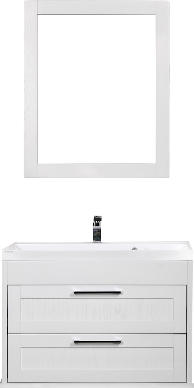 Мебель для ванной комнаты ValenHouse Эйвори 80, подвесная, белая