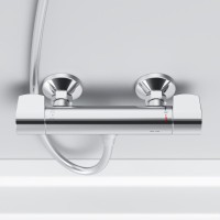 Душевой комплект Термостат AM.PM X-Joy F85A40000 для душа + Гарнитур Gem F0190000 хром