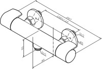 Душевой комплект Термостат AM.PM X-Joy F85A40000 для душа + Гарнитур Gem F0190000 хром