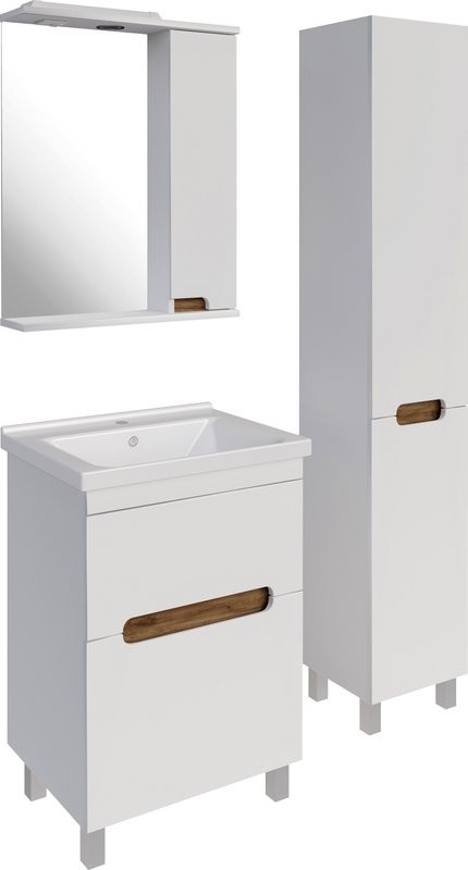 Мебель для ванной комнаты ASB-Mebel Вита 60 белый, дуб золотой