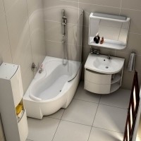 Акриловая ванна Ravak Rosa 95 R 160x95 см, угловая, правая, пристенная, белая, асимметричная, на ножках
