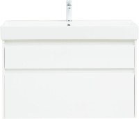 Мебель для ванной комнаты Aquanet Nova Lite 100 белая глянцевая, 2 ящика