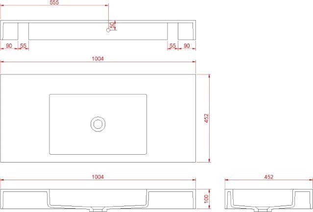 Раковина Armadi Art Flat ST 100