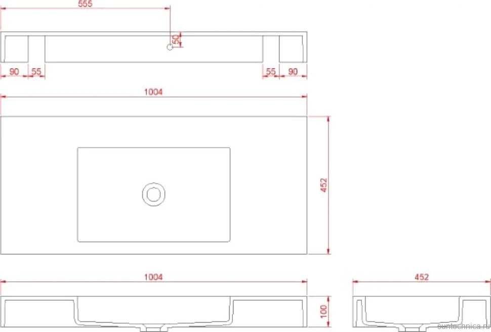 Раковина Armadi Art Flat ST 100