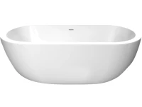 Акриловая ванна BelBagno BB13-1800 180x85 см, отдельностоящая, белая, овальная