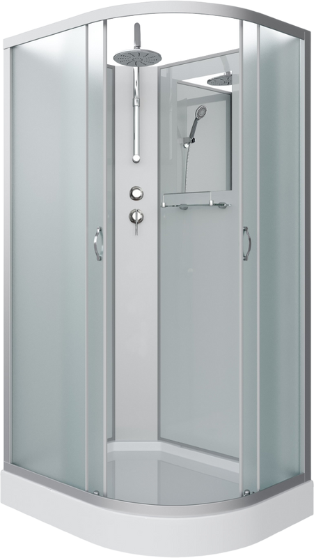 Душевая кабина Niagara Classic NG-3312-14LBKT 120х80 см, без крыши, с тропическим душем