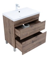 Тумба под раковину Aquanet Нота New 75 напольная, дуб веллингтон табак Тумба под раковину Aquanet Нота New 75 напольная, дуб веллингтон табак