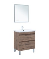 Тумба под раковину Aquanet Нота New 75 напольная, дуб веллингтон табак Тумба под раковину Aquanet Нота New 75 напольная, дуб веллингтон табак