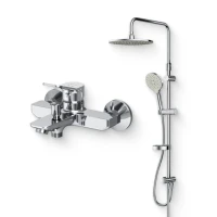 Душевой комплект Смеситель AM.PM X-Joy F85A10000 + Стойка Like F0780064 Душевой комплект Смеситель AM.PM X-Joy F85A10000 + Стойка Like F0780064