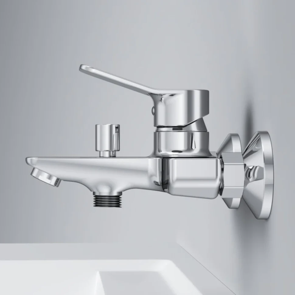 Душевой комплект Смеситель AM.PM X-Joy F85A10000 + Стойка Like F0780064