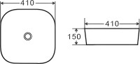 Накладная раковина D&K Venice 41