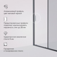 Душевая дверь в нишу AM.PM Gem Solo W90G-120-1-195BG 120 см