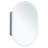 Шкаф с зеркалом в ванную с подсветкой Aquanet Монте 60 белый, с LED подсветкой Шкаф с зеркалом в ванную с подсветкой Aquanet Монте 60 белый, с LED подсветкой