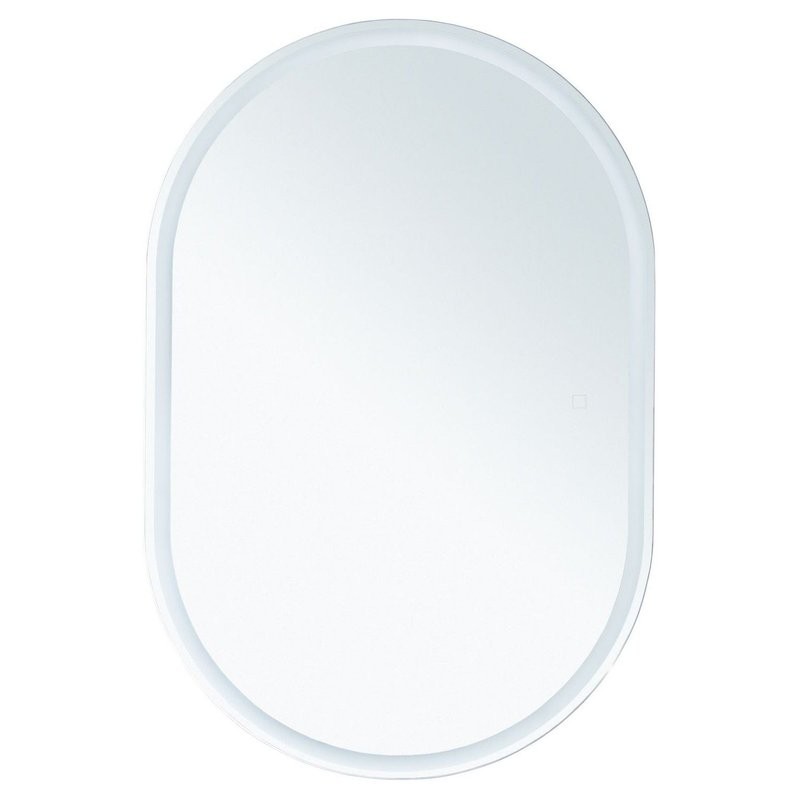 Шкаф с зеркалом в ванную с подсветкой Aquanet Монте 60 белый, с LED подсветкой