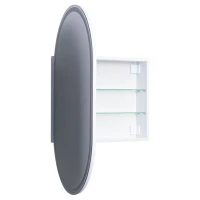 Шкаф с зеркалом в ванную с подсветкой Aquanet Монте 60 белый, с LED подсветкой Шкаф с зеркалом в ванную с подсветкой Aquanet Монте 60 белый, с LED подсветкой