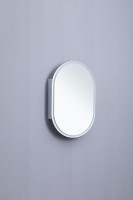 Шкаф с зеркалом в ванную с подсветкой Aquanet Монте 60 белый, с LED подсветкой