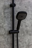 Душевой комплект Смеситель Orange Karl M05-100b + Стойка Aristo OW04b