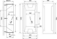 Акриловая ванна Royal Bath Triumph RB 665101 165x90 см, встраиваемая, белая, с каркасом