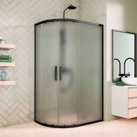 Душевой уголок Kubele DE018 RBG-MAT-BLMT 130х120