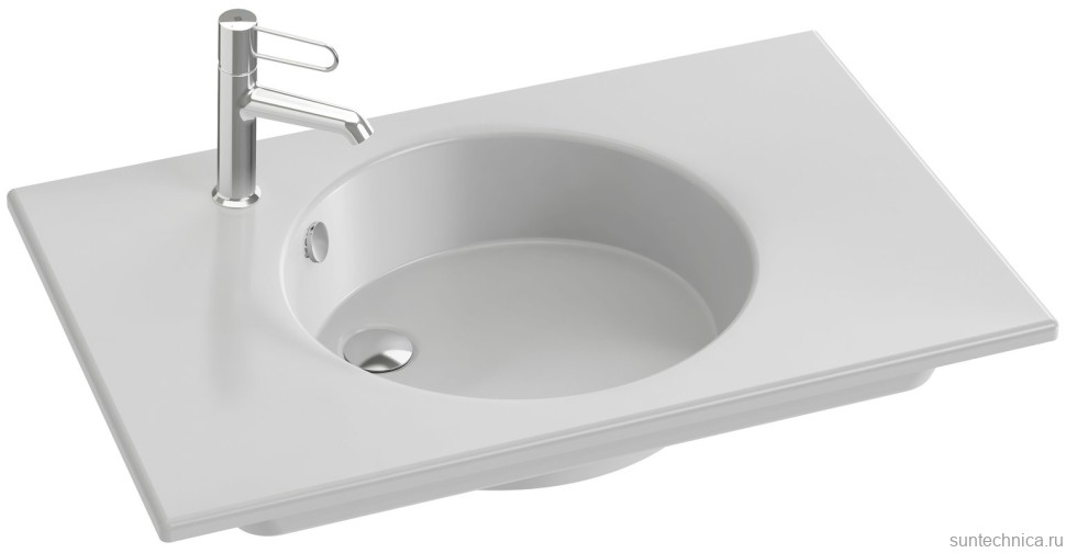 Мебель для ванной комнаты Jacob Delafon Odeon Rive Gauche 80 белый мрамор, 2 ящика, ручки хром