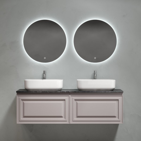 Мебель для ванной комнаты Sancos Very 140 doha soft, столешница черный мрамор TT140A1X, раковина CN5043