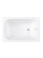 Акриловая ванна Aquanet Seed 367097 110x70 см, пристенная, белая, с каркасом