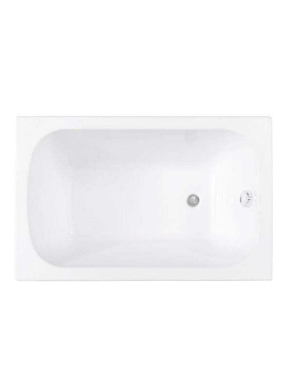 Акриловая ванна Aquanet Seed 367097 110x70 см, пристенная, белая, с каркасом