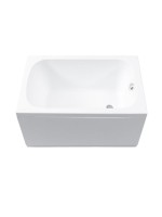 Акриловая ванна Aquanet Seed 367097 110x70 см, пристенная, белая, с каркасом