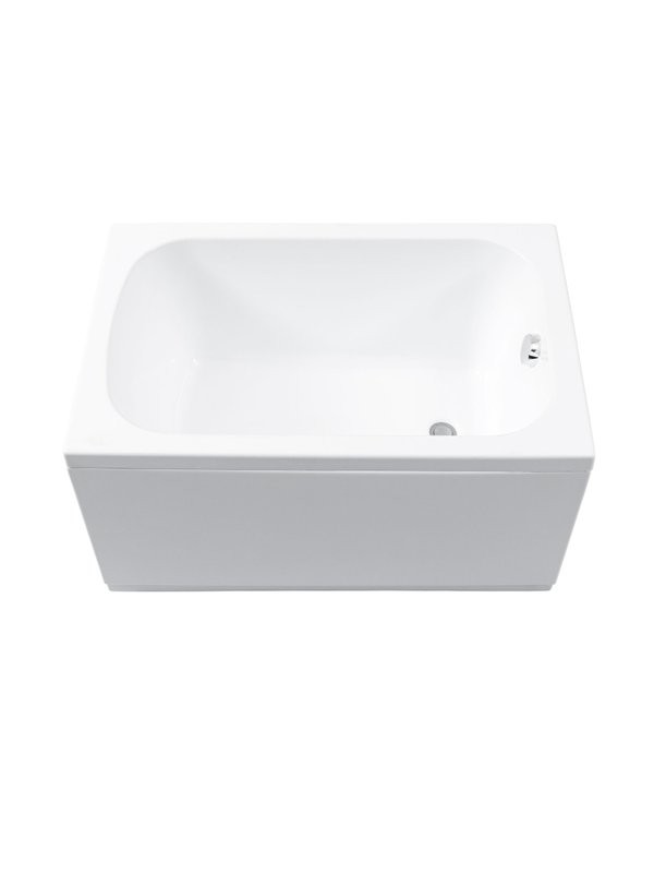 Акриловая ванна Aquanet Seed 367097 110x70 см, пристенная, белая, с каркасом