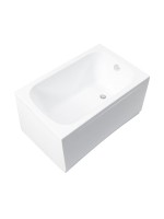 Акриловая ванна Aquanet Seed 367097 110x70 см, пристенная, белая, с каркасом
