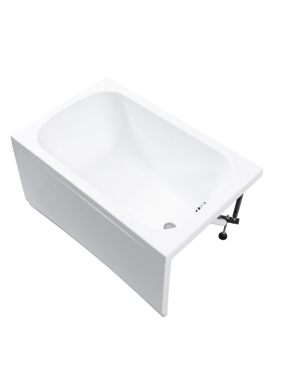 Акриловая ванна Aquanet Seed 367097 110x70 см, пристенная, белая, с каркасом