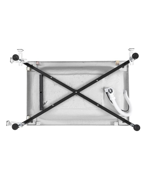 Акриловая ванна Aquanet Seed 367097 110x70 см, пристенная, белая, с каркасом