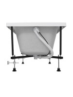 Акриловая ванна Aquanet Seed 367097 110x70 см, пристенная, белая, с каркасом