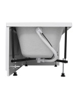 Акриловая ванна Aquanet Seed 367097 110x70 см, пристенная, белая, с каркасом