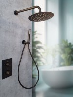 Душевой комплект AltroBagno Unione AltroBagnoUnione040408MB С ВНУТРЕННЕЙ ЧАСТЬЮ, матовый черный