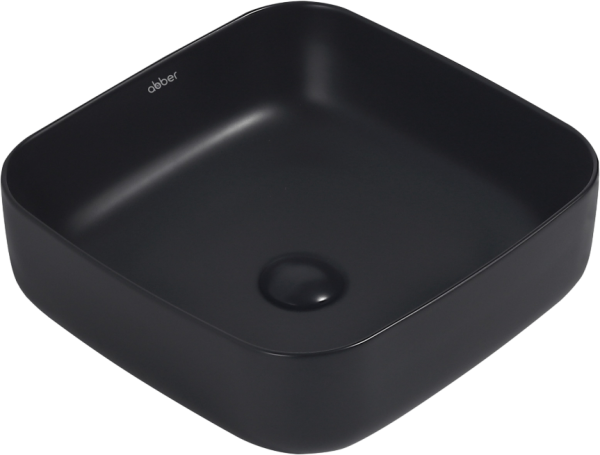 Накладная раковина Abber Rechteck AC2211MB матовая черная