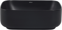 Накладная раковина Abber Rechteck AC2211MB матовая черная