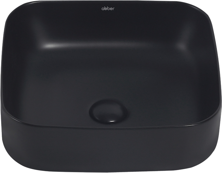 Накладная раковина Abber Rechteck AC2211MB матовая черная