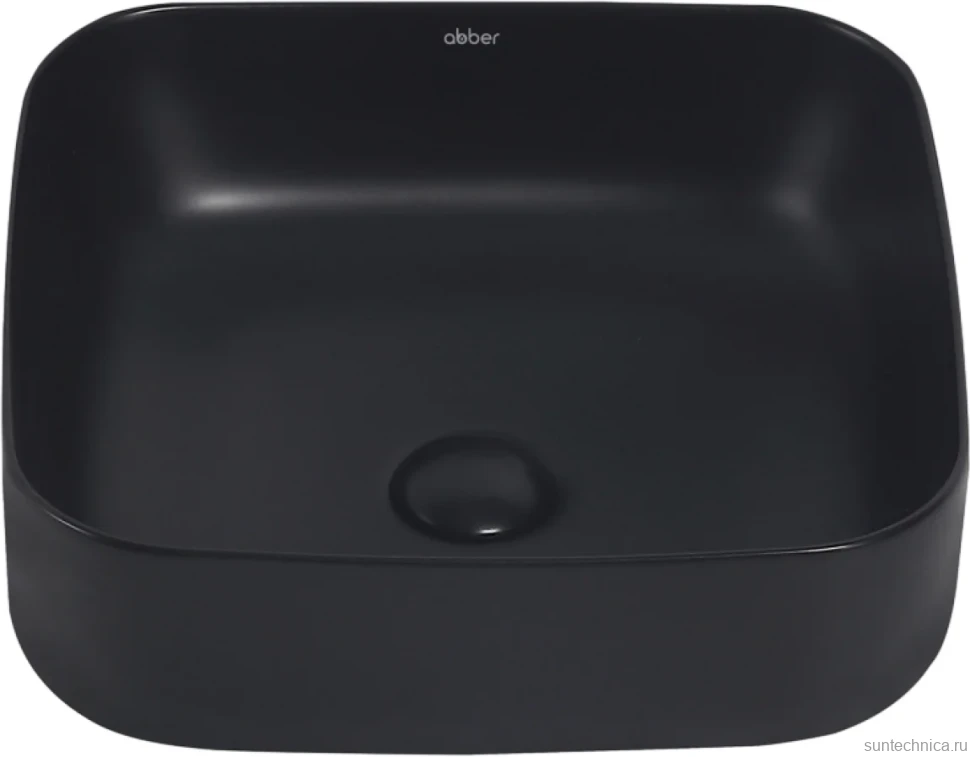 Накладная раковина Abber Rechteck AC2211MB матовая черная
