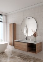 Тумба под раковину без столешницы Armadi Art Quatro 6 120 willow, профиль anthracite