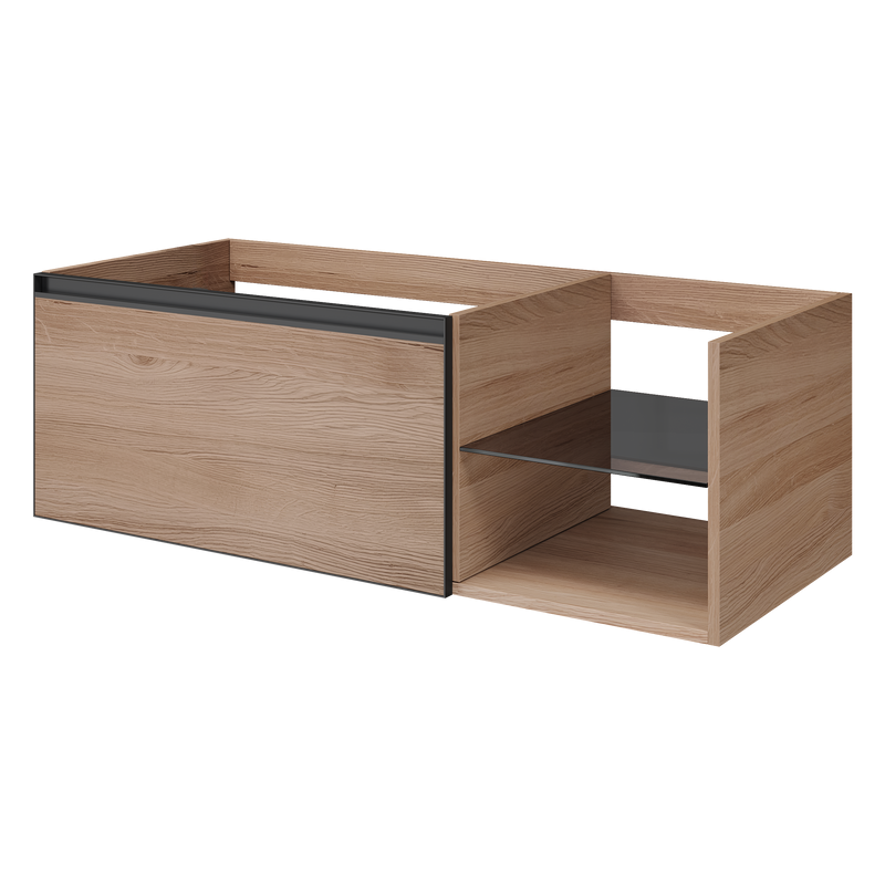 Тумба под раковину без столешницы Armadi Art Quatro 6 120 willow, профиль anthracite