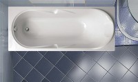 Акриловая ванна Vagnerplast Minerva 170x70 см, пристенная, ультрабелая, с каркасом