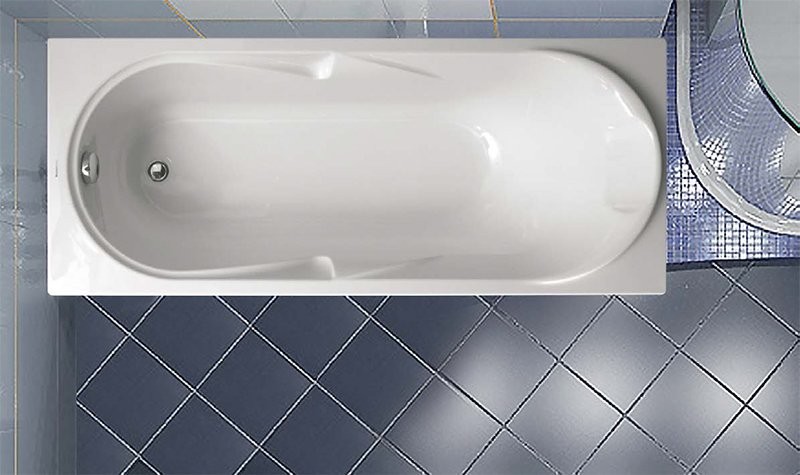Акриловая ванна Vagnerplast Minerva 170x70 см, пристенная, ультрабелая, с каркасом