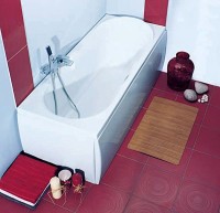 Акриловая ванна Vagnerplast Minerva 170x70 см, пристенная, ультрабелая, с каркасом