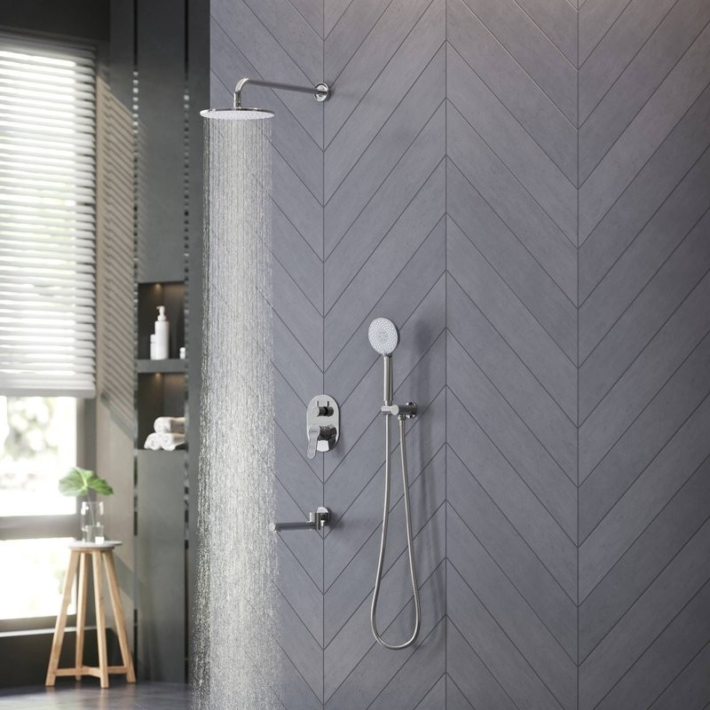 Душевой комплект Berges Nardis 3R 071013 С ВНУТРЕННЕЙ ЧАСТЬЮ, хром