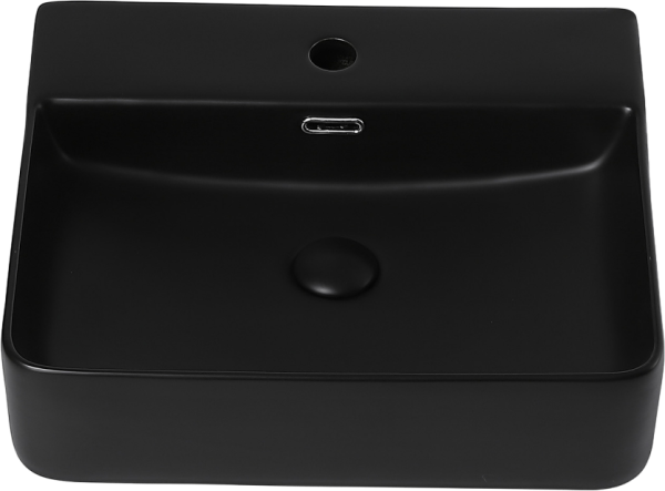 Накладная раковина Abber Rechteck AC2203MB матовая черная