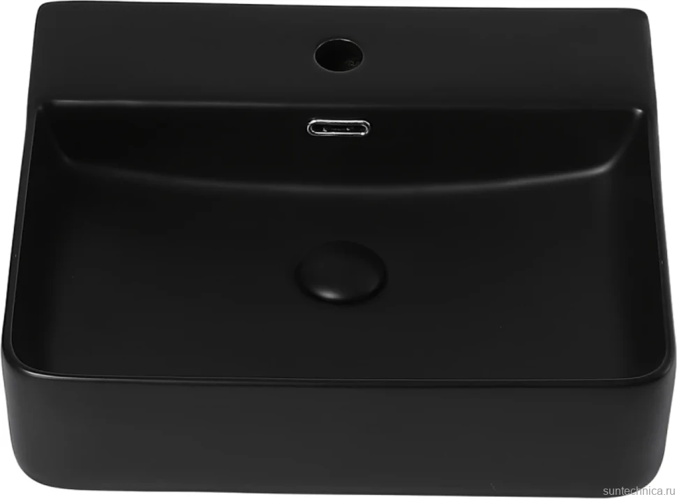 Накладная раковина Abber Rechteck AC2203MB матовая черная