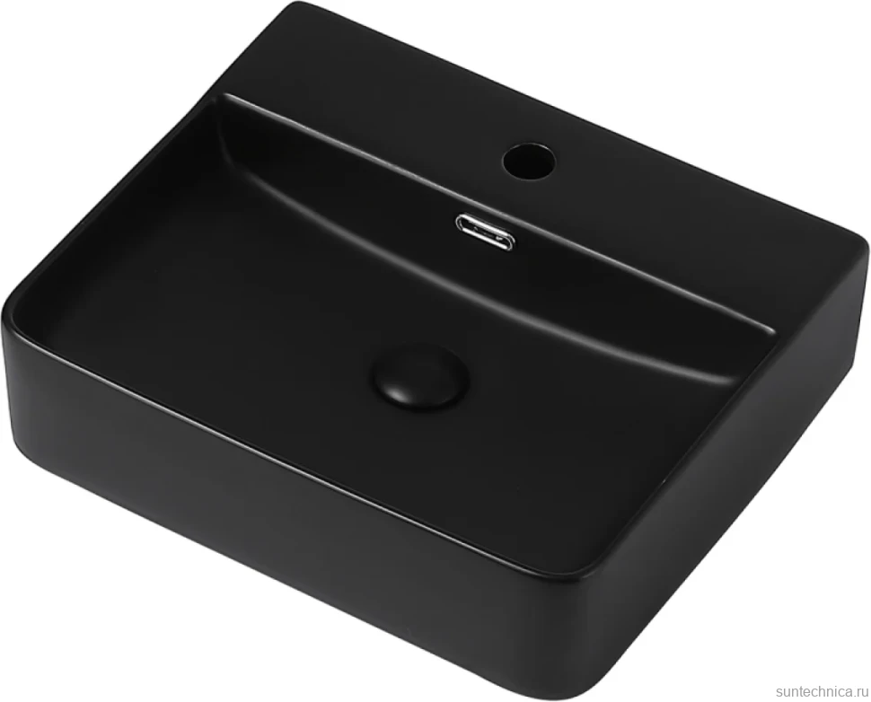 Накладная раковина Abber Rechteck AC2203MB матовая черная