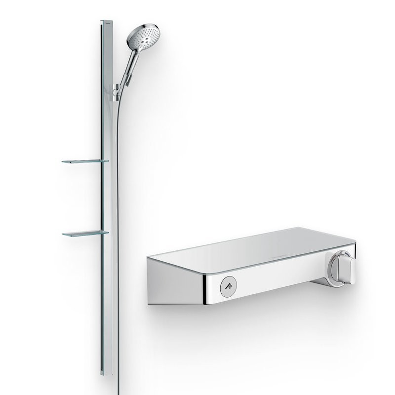 Душевой комплект Термостат Hansgrohe Ecostat Select 13171000 + Гарнитур Raindance Select S 27646000